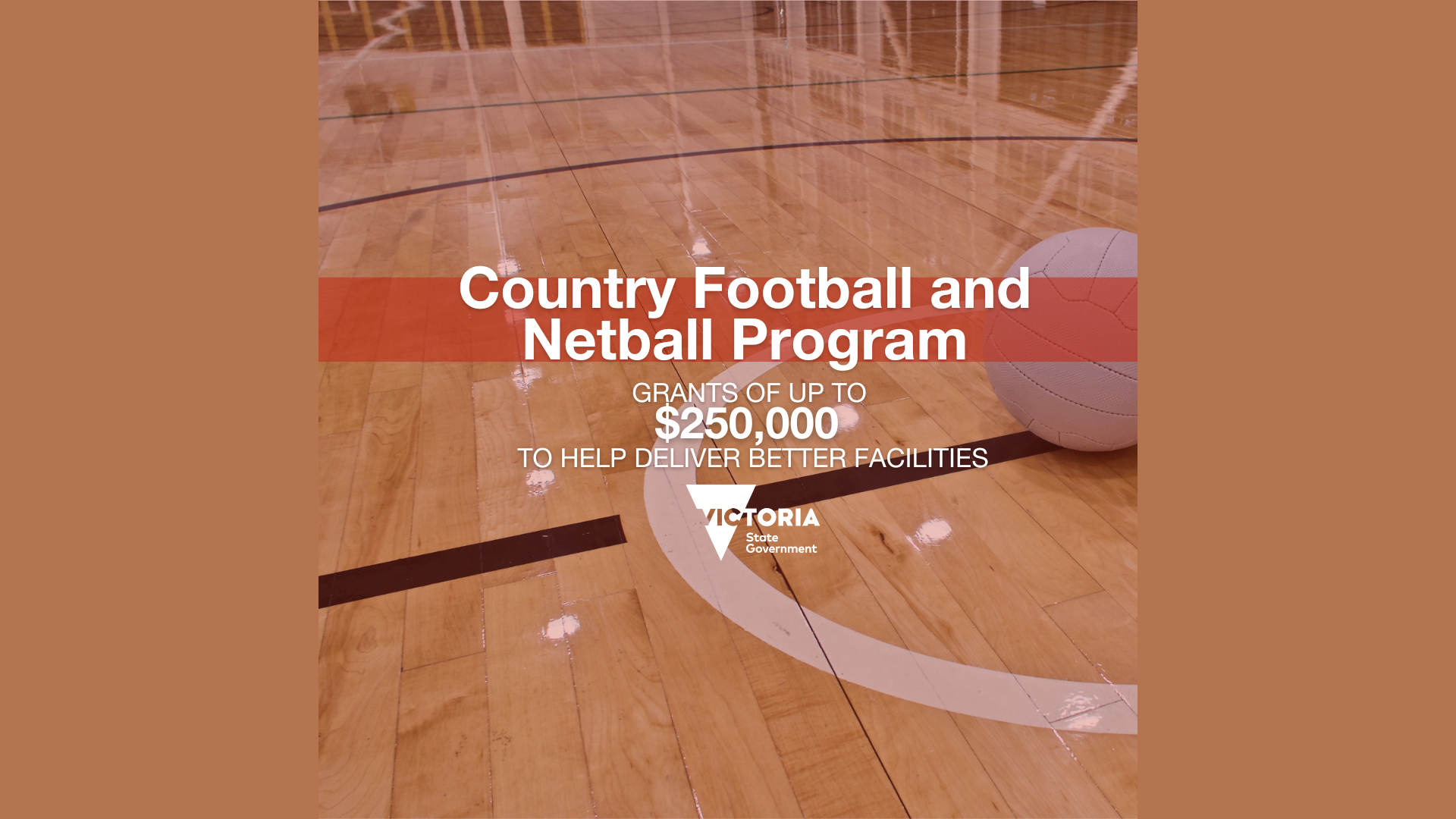 GRANTS OPEN FOR NORTHERN VICTORIAN FOOTY AND NETBALL CLUBS Main Image